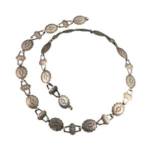 Fred Harvey Concho link belt or  Silver Women's Necklace